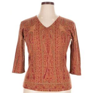 Beautiful Neiman Marcus 100% Cashmere Size XL 3/4 Sleeve Top